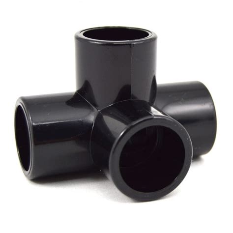 1/2  4 Way Black PVC Furniture Fitting | Buy Today