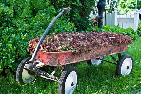 14 Rustic Garden Wagon Ideas For A Country Garden   Garden ...