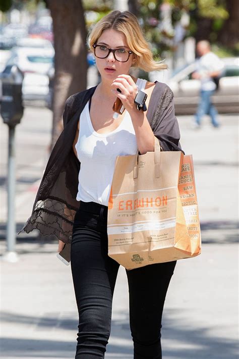 Ashley Benson in Tight Jeans   Shops at Erewhon in West ...
