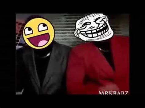 Awesome face and Troll face dance   YouTube