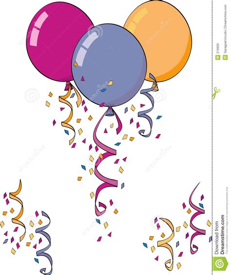 Balloons And Confetti Clipart   Clipart Suggest