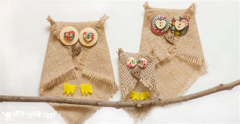 Burlap Owl Craft  No Sew    Kids Craft Room