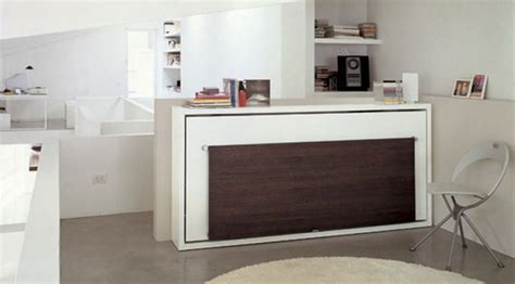 Cama abatible horizontal con mesa plegable | Sofas Cama Cruces