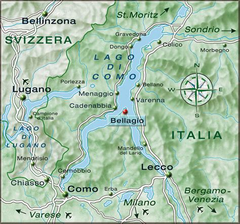 Cartina Lago Di Como | Siteredevelopment