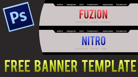 Clean Youtube Banner Template! Free Download.psd   YouTube