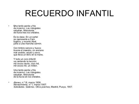 Comentario Poemas De Antonio Machado