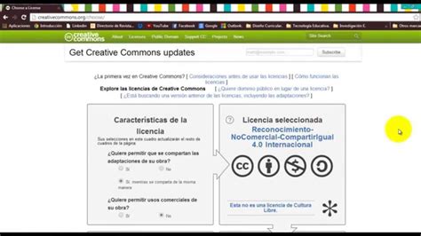 ¿Cómo crear una licencia Creative Commons?   YouTube