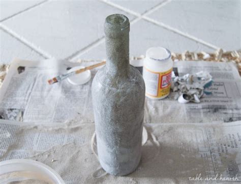 Cómo decorar botellas de cristal cubiertas de arena   rolloid
