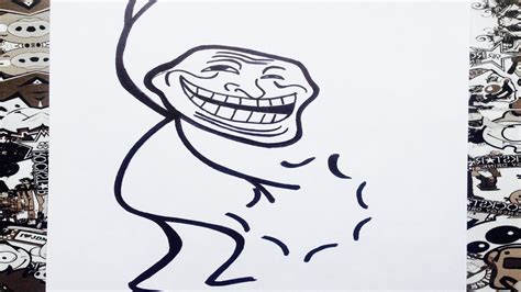 Como dibujar a trollface | how to draw troll face | como ...