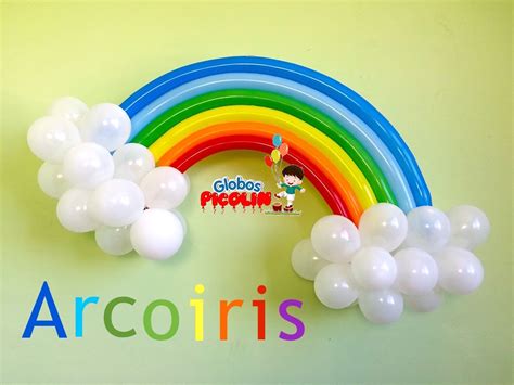 Como hacer un arcoiris con globos para decoraciones My ...