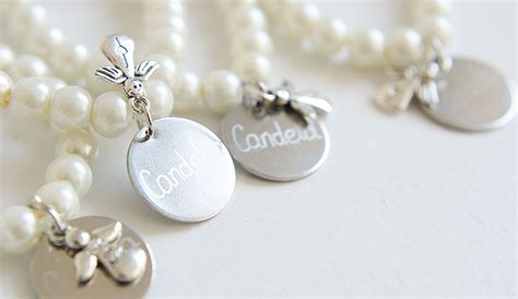 Comunión: Pulsera de perlas personalizadas, un bonito ...