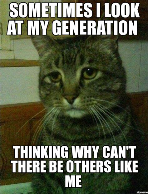 DEPRESSED CAT MEME GENERATOR image memes at relatably.com