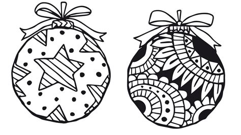 Dibujos de bolas de Navidad para imprimir y colorear   1