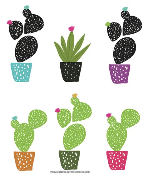Dibujos de Cactus para imprimir   Manualidades