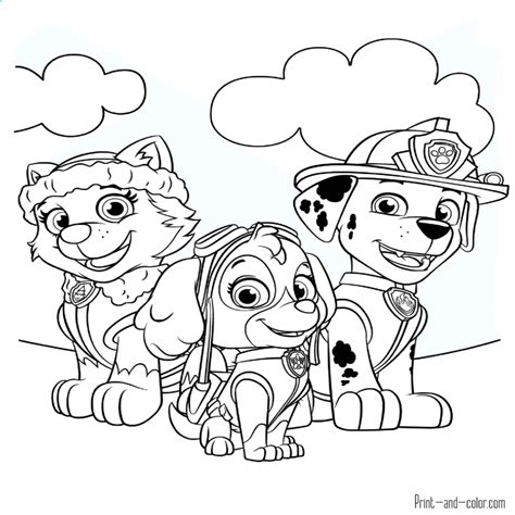 Dibujos De La Patrulla Canina Para Pintar Y Colorear Prar ...