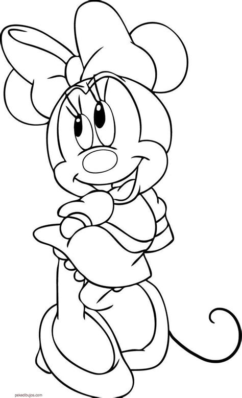 Dibujos de Minnie para colorear