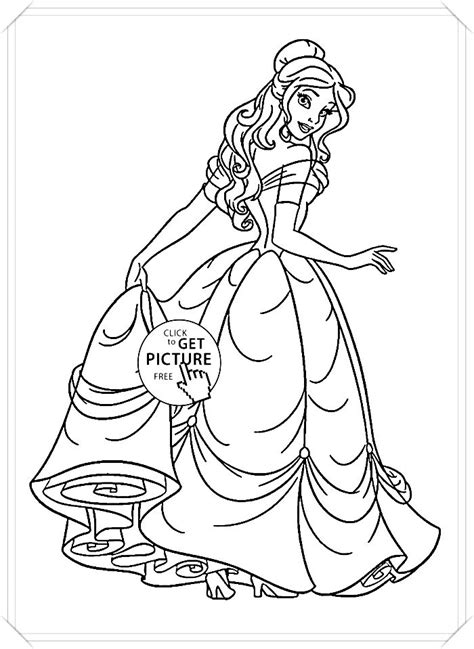 dibujos de princesas disney para colorear e imprimir ...