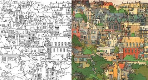 Dibujos para colorear arquitectura y algo más
