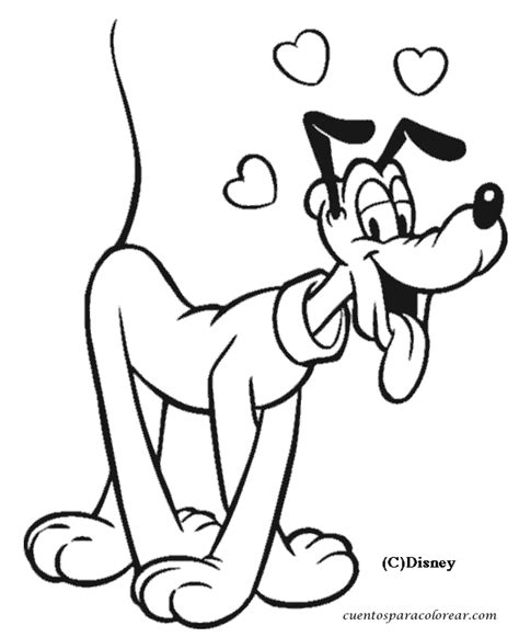 Dibujos para colorear Disney | Pluto | Dibujos para ...