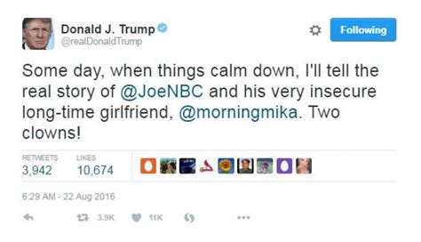 Donald Trump focuses his Twitter ire on Morning Joe hosts ...
