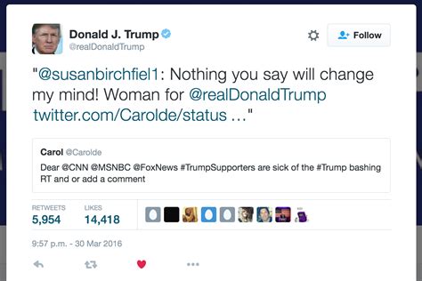 Donald Trump quoted bots on Twitter 150 times, analysis ...