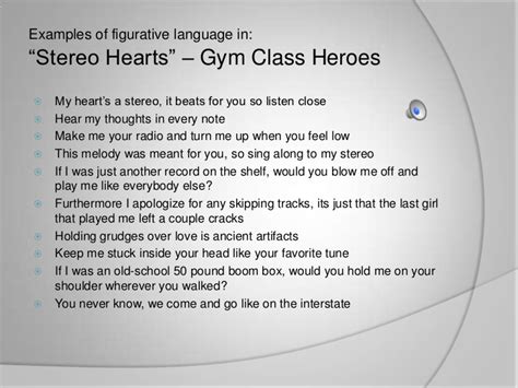 Figurative Language in Songs