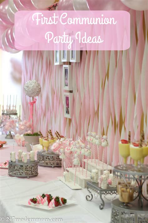First Communion Party Ideas + Beautification Tips   24/7 ...
