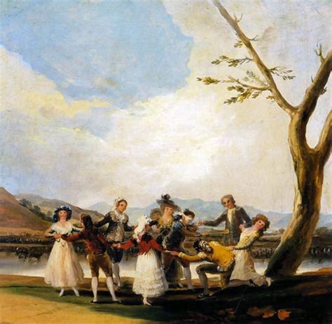 Francisco de Goya. Cuadros: La gallina ciega