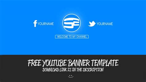 Free Clean YT Banner Template!   YouTube
