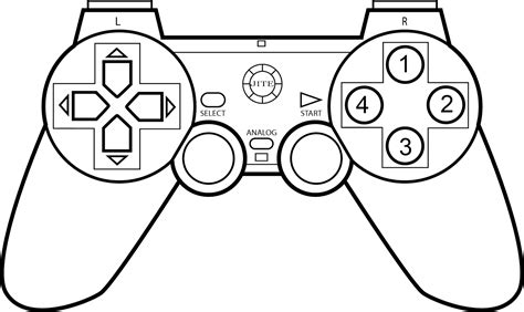 Game Controller Coloring Page Sketch Coloring Page