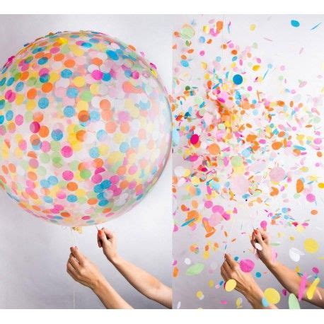 Globos Gigantes Transparentes + Confetti cuadrado $7.500 x ...