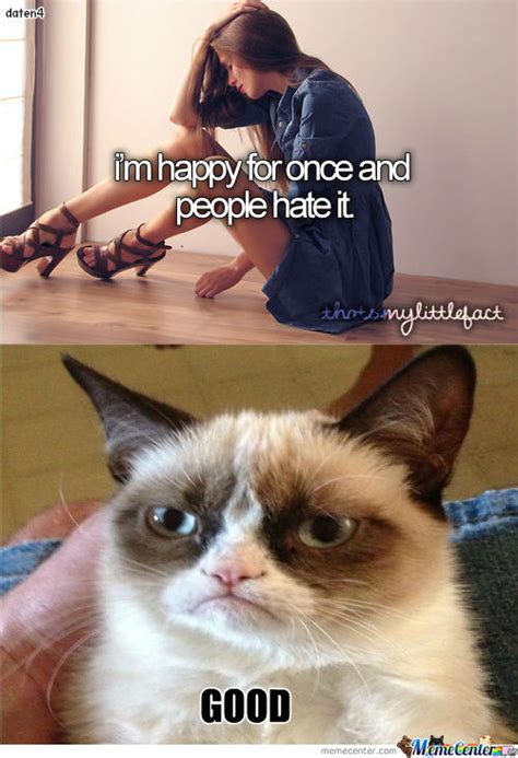 Grumpy Cat Vs Tumblr Girl by daten4   Meme Center