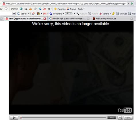Hacker zone: Solution to youtube’s “This video is no ...