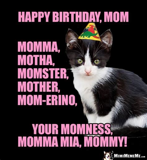Happy Birthday Mom! Funny Party Animals Wish Mommy, Mother ...