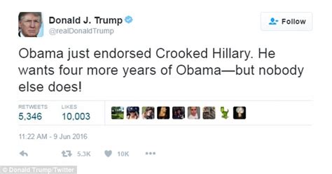 Hillary Clinton s Donald Trump Twitter reply blows up as ...