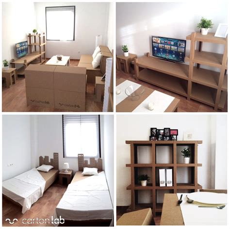 Home Staging. Cardboard furniture