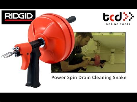 How to Unblock a Sink / Drain   Ridgid Power Spin Drain ...