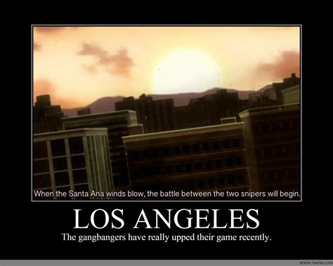 Los Angeles   anime meme.com