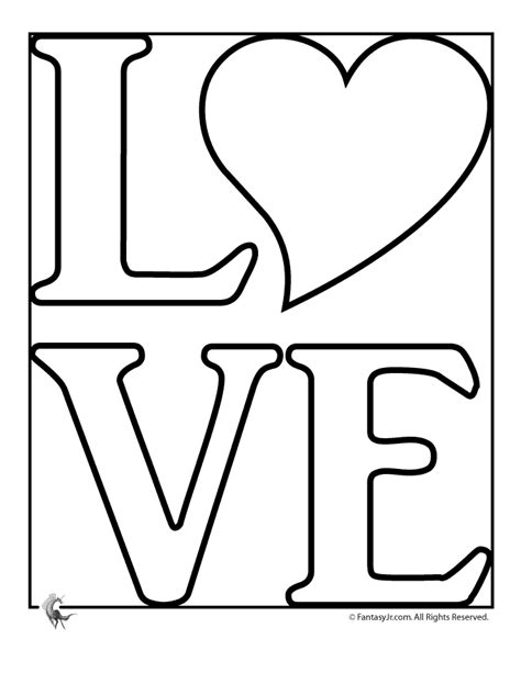 Love Coloring Pages To Print   Coloring Home