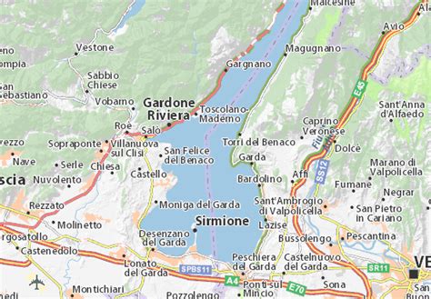 Mappa Lago di Garda   Cartina Lago di Garda ViaMichelin