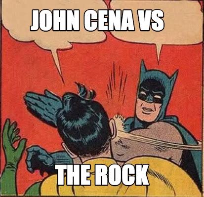 Meme Creator   john cena vs the rock Meme Generator at ...