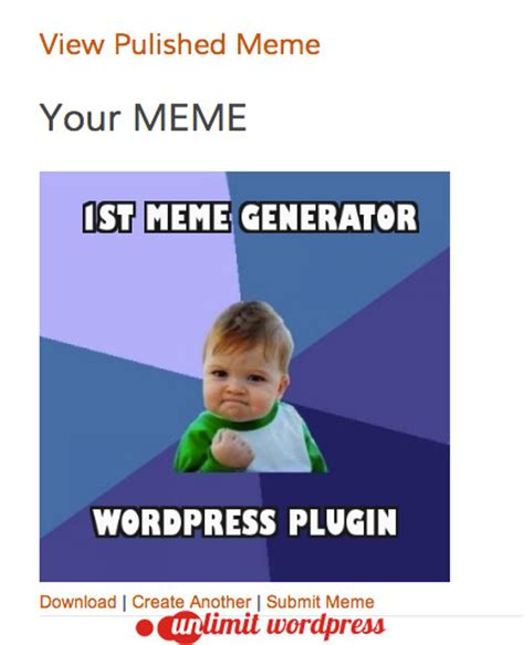 Meme Generator Wordpress Plugin by JordanBanafsheha ...