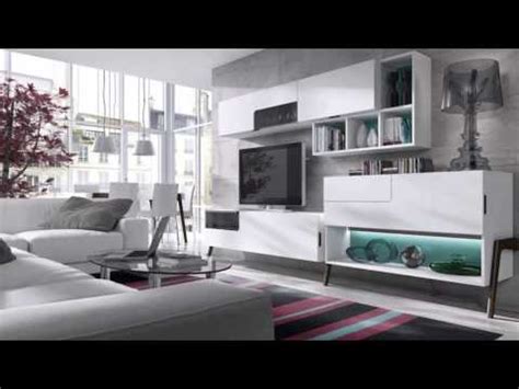 Muebles de salón modernos blancos   YouTube