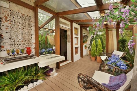 Porches jardin y terrazas cubiertas   50 diseños ...