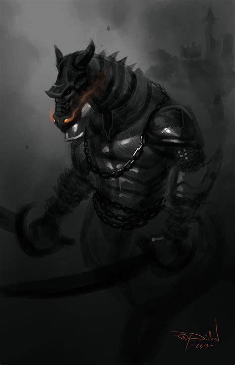 RAY DILLON : SKETCHES!: Dragon Centaur Warrior Concept Art