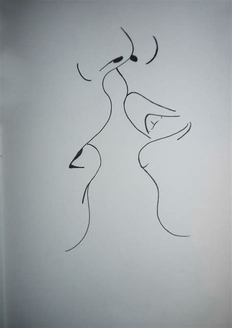 Simple drawing of a kiss | Art Inspiration | Pinterest ...