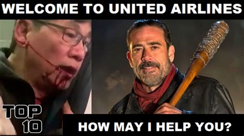 Top 10 United Airlines Funniest Memes   YouTube