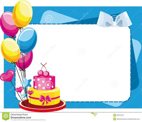torta congratulatoria con los globos para el cumpleaños y ...