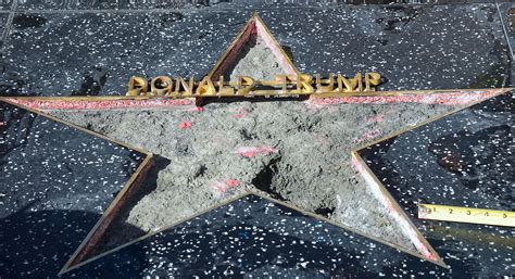 Trump s Hollywood Walk of Fame star destroyed POLITICO