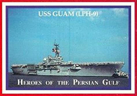 USS Guam LPH 9 trading card  Heroes of the Persian Gulf ...